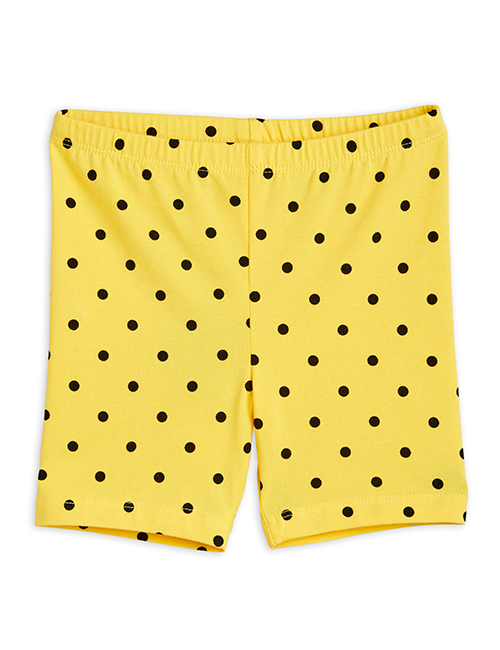 [MINI RODINI]  Polka dot bike shorts _ Yellow